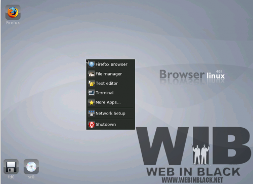 il desktop di browser linux