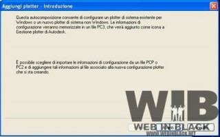 il wizard per creare un plotter virtuale
