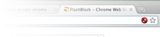 l'icona che appare dopo l'installazione di flashblock