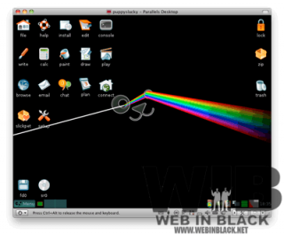 il desktop di Slacko Puppy