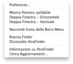 in menu i xtrafinder