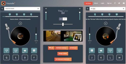 youtubedj interfaccia